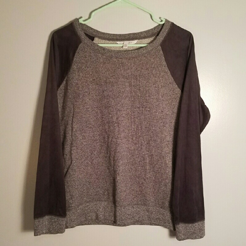 Victoria's Secret Gray and Brown Sweater